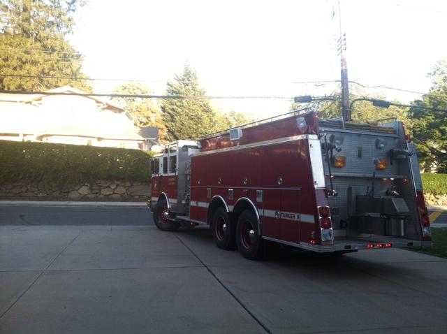 A tanker from Armonk was requested to standby in our Milton Fire House for the duration of a water main break which left parts of the city without working hydrants 9/5/13